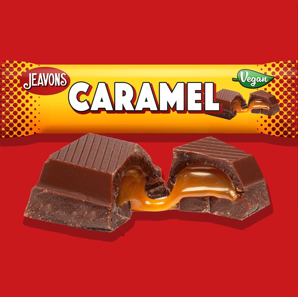 vegan caramel chocolate bar
