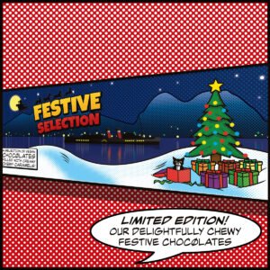 vegan festive selection box of chocolates