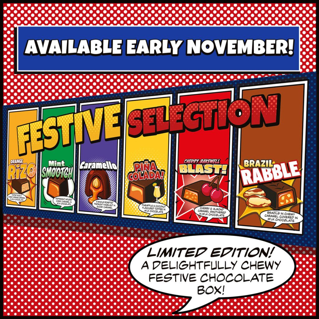 vegan festive selection box of chocolates