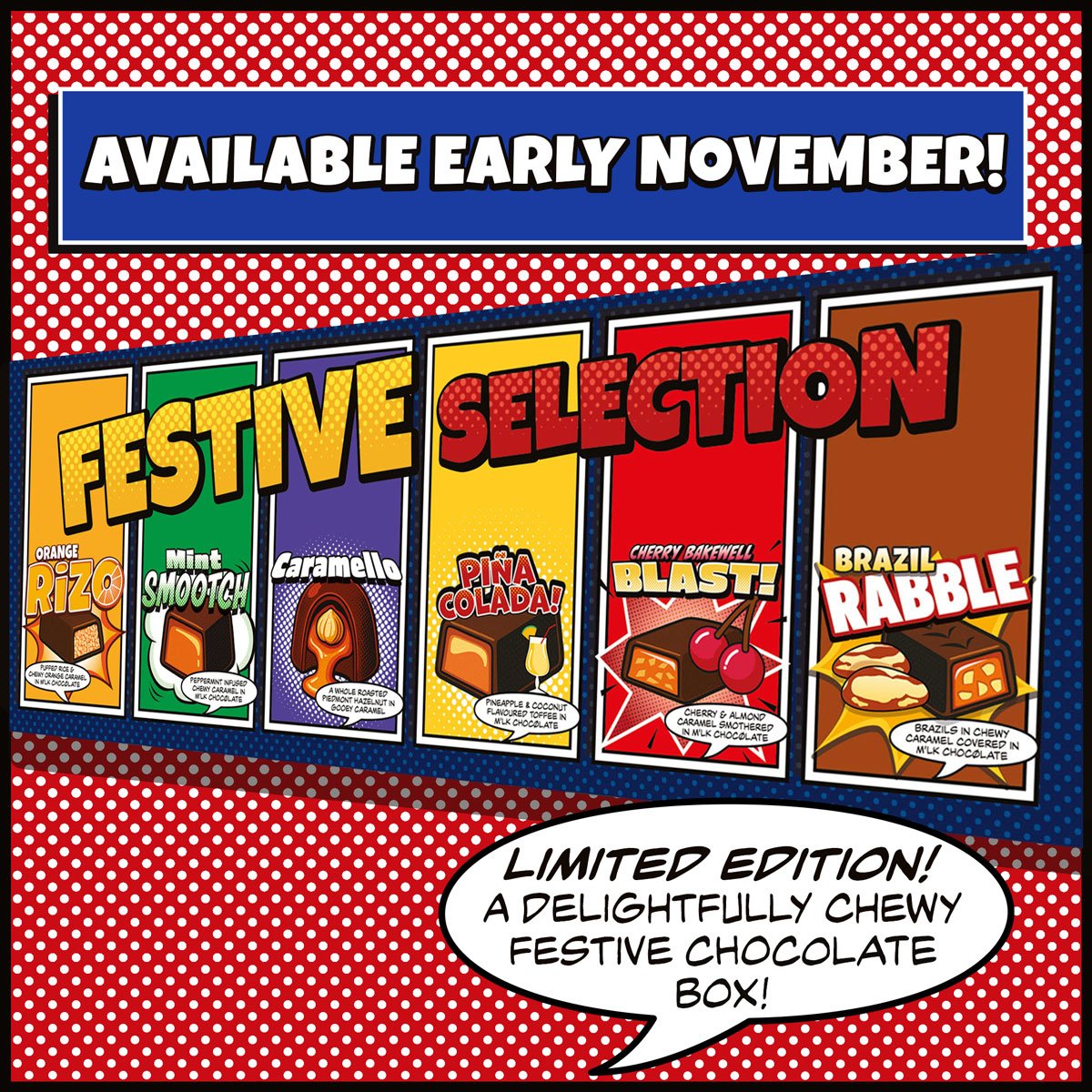 vegan festive selection box of chocolates