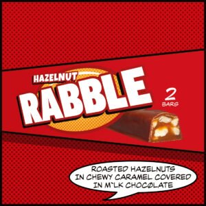 vegan caramel with roasted hazelnuts covered in vegan chocolate