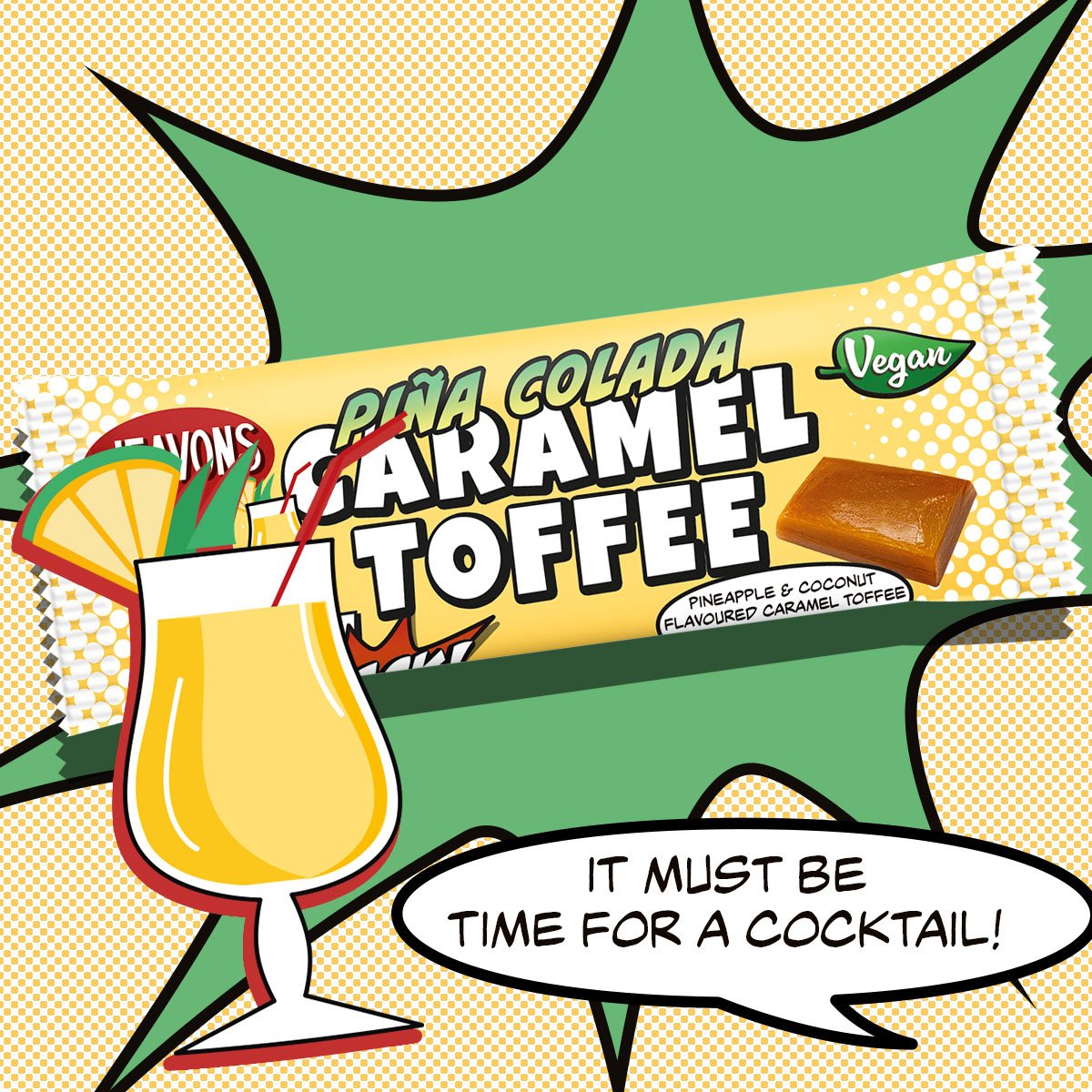 pina colada toffee bar