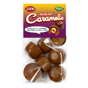 vegan hazelnut caramel chocolate