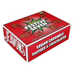 vegan festive selection box full of vegan caramels toffees and chocolates