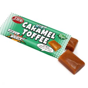 mint flavoured vegan toffee candy bar